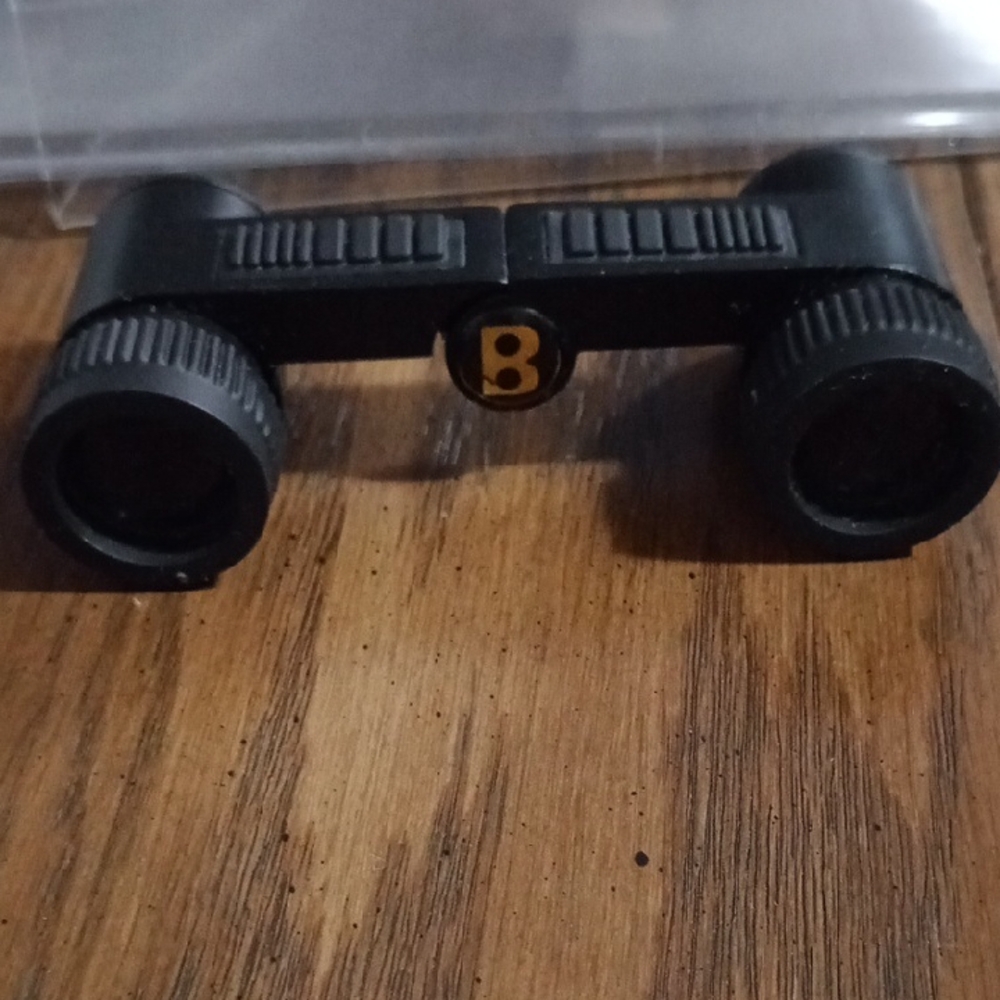 Compact Black Binoculars